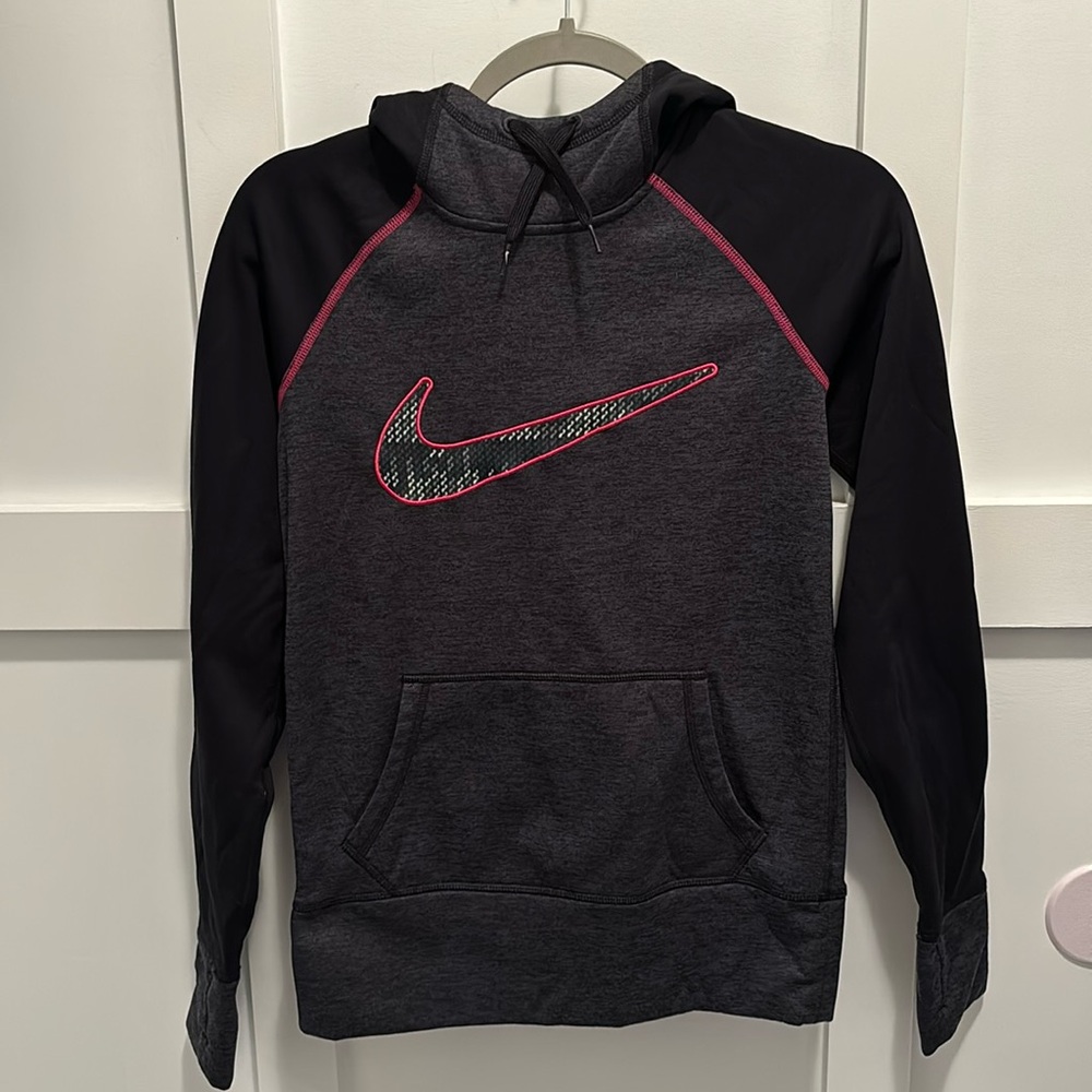 Women’s Nike slate black Therma-Fit pull over hoodie size X Small